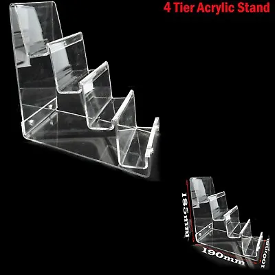 £16.93 • Buy Small  4-tier Clear Strong Acrylic Purse Retail Fashion Shop Display Stand