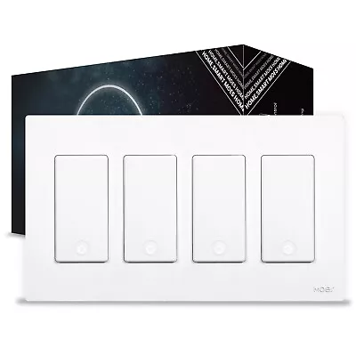 MOES 1/2/3/4 Gang WiFi Smart Light Switch 3 Way Alexa Google APP Remote Control • $44.99