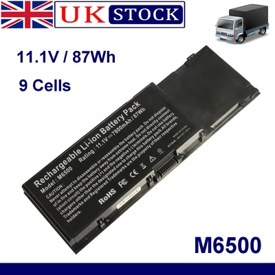 £27.85 • Buy Replacement M6500 Battery For Dell Precision M2400 M4400 M6400 Series 87Wh NEW