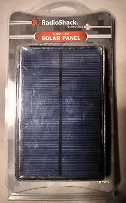 RadioShack Solar Panel - 9V 1.5W - Catalog No. 2770053 • $15.50