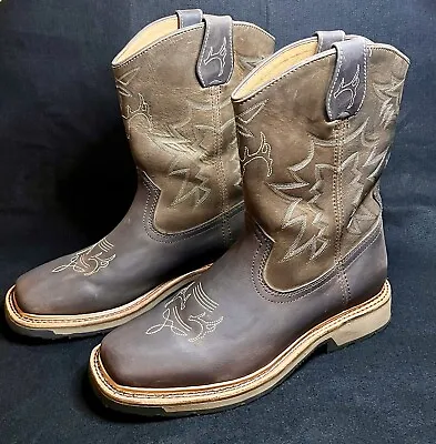 CABELA'S Pinedale XT Square-Toe Western Work Boots Men Sz 12M Brown NEW • $74.99