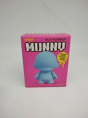 Kidrobot Munny Do It Yourself Blue 4  Mini Figure • $12.79