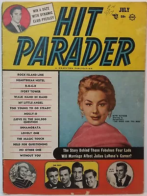 Hit Parader Magazine Back Issue July 1956 Mitzi Gaynor GD/VG C • $12.99