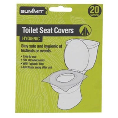 £5.75 • Buy Disposable Toilet Seat Covers 20 Toilet Seat Covers For Camping Festivals Travel