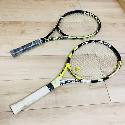 Babolat AERO PRO DRIVE & Head EXTREME LITE Tennis Racquets Set Grip3 Used JPN • $216