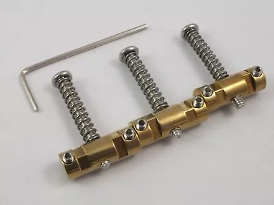 £9 • Buy COMPENSATED BRASS BRIDGE SADDLES For Fender Telecaster Tele Electric Guitars