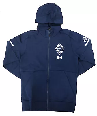 Adidas MLS Vancouver Whitecaps FC Travel Jacket Navy/Grey CG1255  • $40