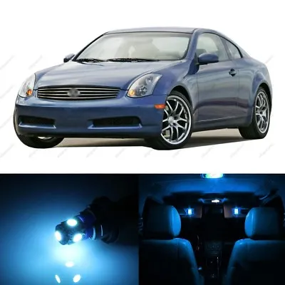 14 X ICE BLUE LED Interior Light Package For 2003 - 2006 Infiniti G35 + PRY TOOL • $13.29