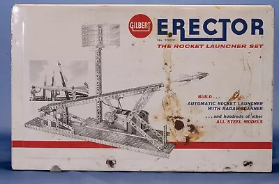 Gilbert Erector Set No 10201 The Rocket Launcher Set-Foam Inserts & Motor • $19.95