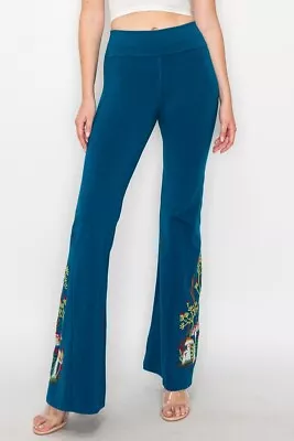 T-Party Mushroom Embroidered Flare Pants • $74.95