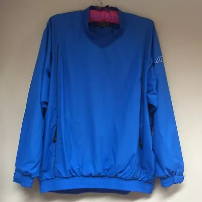 Mizuno Performance Wear Men's Jacket Windbreaker Pullover Outerwear Large Blue • $31.96