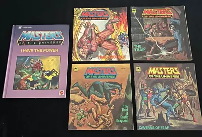 Masters Of The Universe Vintage 1983-85 A Golden Book Lot Of 5 ~ 4 Soft 1 Hard • $15.99