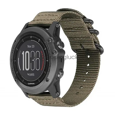 Durable Military Nylon Watch Band Strap For Garmin Fenix 5X Fenix 3 HR Fenix 5 • $10.99