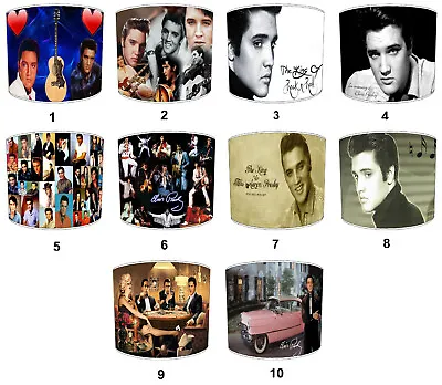 Elvis Presley Lampshades Ideal To Match Wall Murals • $36.64