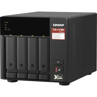 QNAP TS-473A-8G-US 4 Bay High-Speed Desktop Diskless NAS • $841.93