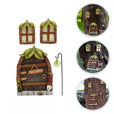  Fairy Gnome Door Garden Tree And Window Pendant Toy's For Kids Shine • £18.19