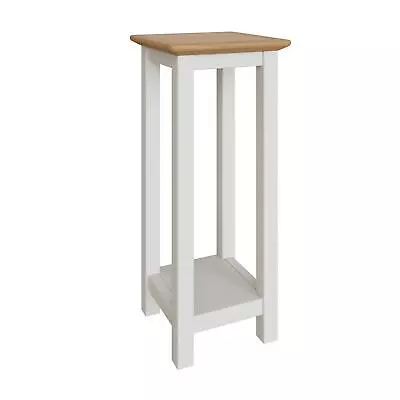 Assembled Side End Lamp Table Solid Oak Living Room Furniture White Grey Blue • £49.95