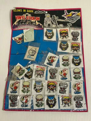 Vintage Halloween Glow In The Dark Puffy Stickers Store Display Monsters Mummy • $99.99