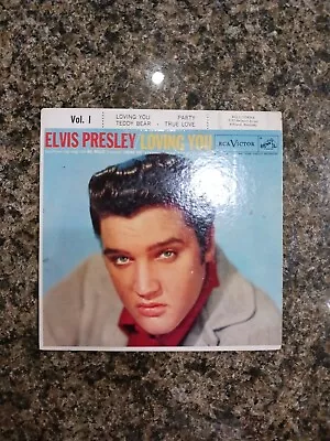 Elvis Presley: Loving You/Party B/w Teddy Bear/True Love Vol. 1 45 Record • $14