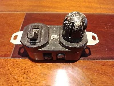 Steampunk Light Switch With Light Indicator Bakelite Bulb Not Included Untested • $14.99