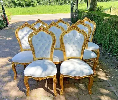 Luxurious Italian Baroque/Rococo Style Chairs - Set Of 2- 4 Sets Available! • $950