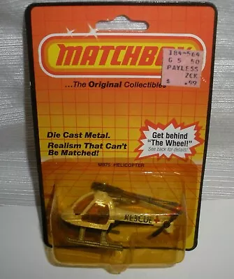 Matchbox  Helicopter Carded  #75 • $15.37