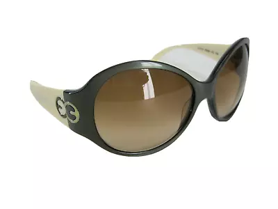 Escada SES004 COL. 25G Gray Brown Ombre Cream Vintage Sunglasses • $49.99