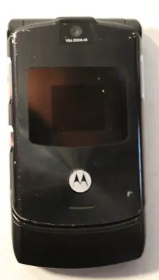 Retro ORIGINAL Motorola V3 Razr Black Metro PCS Cellular Phone Razor • $28.50