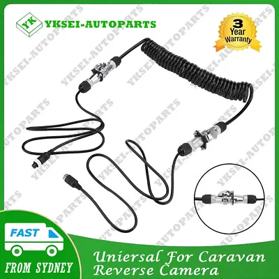 Heavy Duty Trailer Cable Suzy Coil 5PIN Connector Use For Caravan Reverse Camera • $69