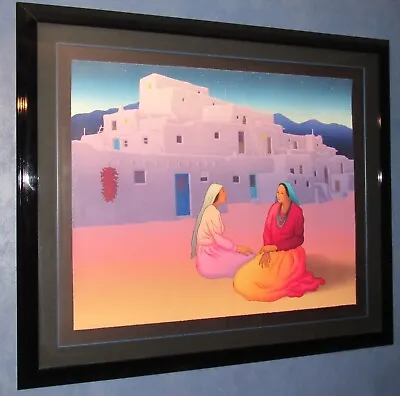 Beautiful R.C. Gorman Signed TAOS STORYTELLERS 1993 Framed Lithograph 194/225 • $1600