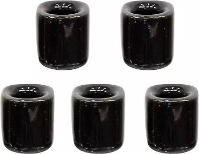 Clarity & Muse 5 Pcs Ceramic Chime Candle Holder Set - Black • $18.21