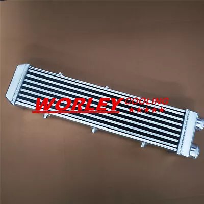 Full Aluminum Turbo Intercooler 2  550x140x80mm Bar & Plate SAME SIDE Outlets • $130