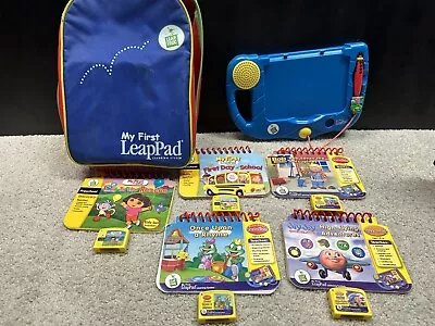 LeapFrog My First LeapPad Leap Pad Learning Backpack 5 Books & Games TESTED • $32.12