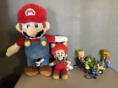 Super Mario Figure Toy Doll Plush World Of Nintendo Mixed Lot • $25.99