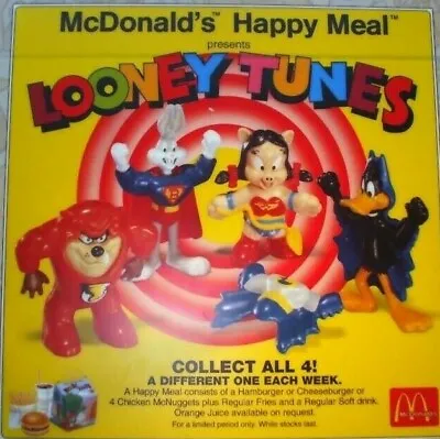 1991 Looney Tunes Super Heroes Mcdonalds Happy Meal Toys - U Pick • $9.99