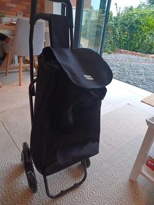 £15 • Buy VOUNOT 6 Wheels Aluminium Shopping Trolley Folding Stair Climbing Cart 32L Black