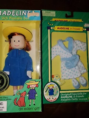 Madeline 8 Inch Collector Doll Poseable Lot Of 2 Bathrobe With Slippers & Duck  • $49