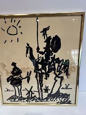 Pablo Picasso “Don Quixote” Original Genuine Lithograph 10. 8.55 Hand Pulled • $200