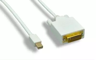 Mini Display Port Male To DVI-D Male 6FT • $11.95