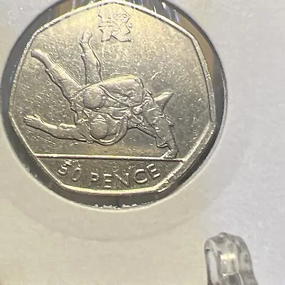 2011 Olympic Judo 50p Coin With A Broken Collar Error - Hard To Find • £20