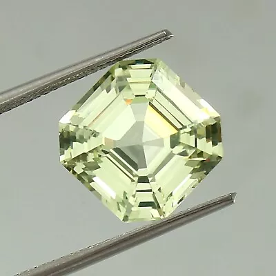 Natural Flawless Ceylon Light Green Spinel 10x10 MM Loose Asscher Cut Gemstone • $41.20