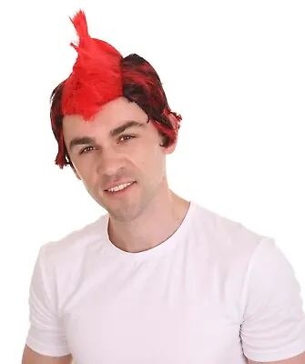 Red Mohawk Wig Rooster Punk Rock Halloween Cosplay Party Fancy Costume HM-010 • $29