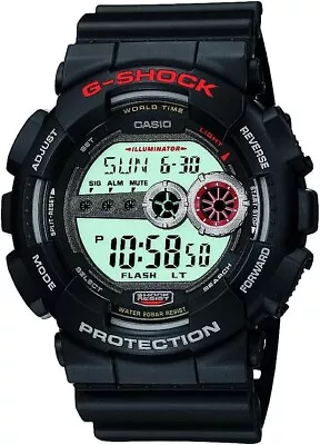 Casio G-Shock GD100-1ADR Men's Watch NEW Black Resin Band Shock Resistant • $85.99