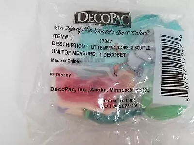 Decopac Little Mermaid Ariel Scuttle Birthday Cake Topper Party 3pc Set New • $10