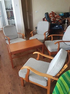 $3500 • Buy Parker Knoll Furniture - 4 Sitting Chairs, Coffee And Dining Table, Mid Century