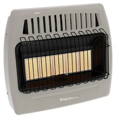 30k BTU Kozy World 3 Plaque Natural Gas Infrared Vent Free Wall Heater • $214.99