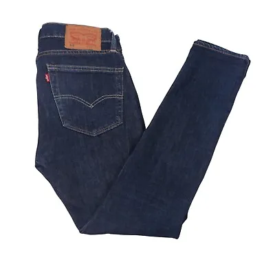 £12 • Buy LEVI'S 519 Mens Extreme Skinny Hi-Ball Jeans Blue 5 Pocket Zip Size W30  L32 