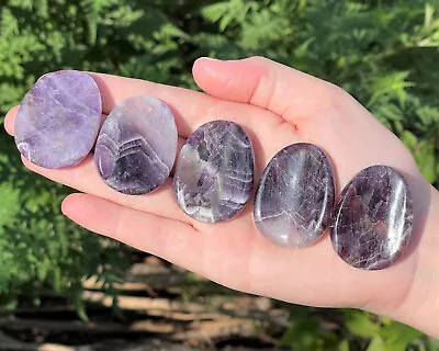 Natural Crystal Worry Stone: Choose Gemstone (Crystal Healing Pocket Stone) • $9.95