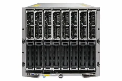 Dell PowerEdge M1000E Chassis W/ 8x M630 Server 2x E5-2603v3 16GB Ram 2x 300GB • $13150