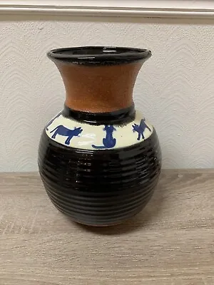 Vintage Studio Art Pottery Cat Vase • $19.99